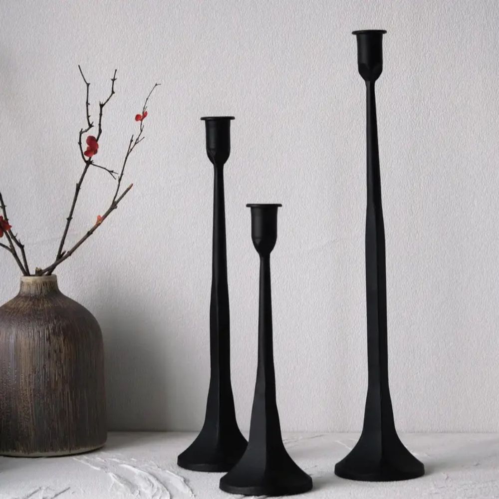 Eisen Taper Kerzenhalter | 3-teiliges Set