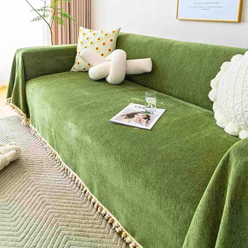 Elegante Plüsch-Sofa-Decke Schutz