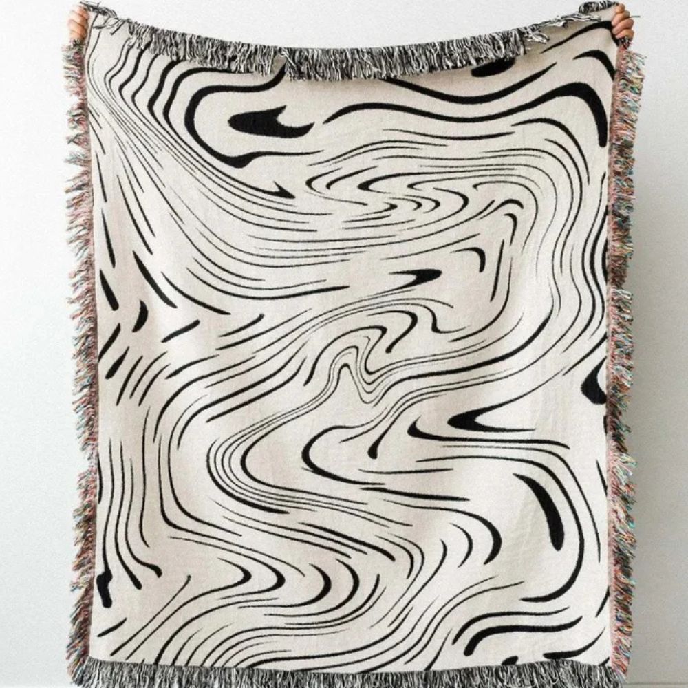 Marmor Gewebte Decke