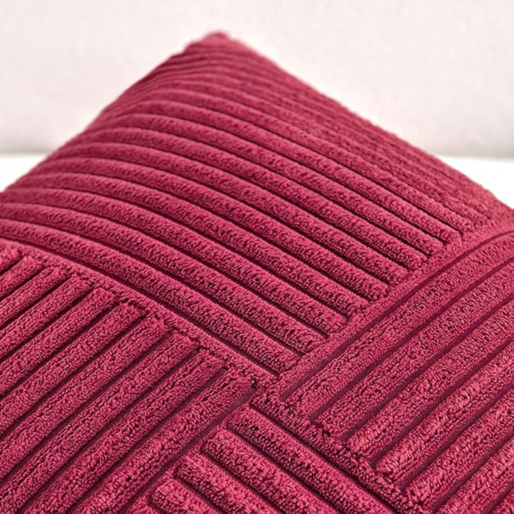 Rustikale Corduroy Kissenhülle