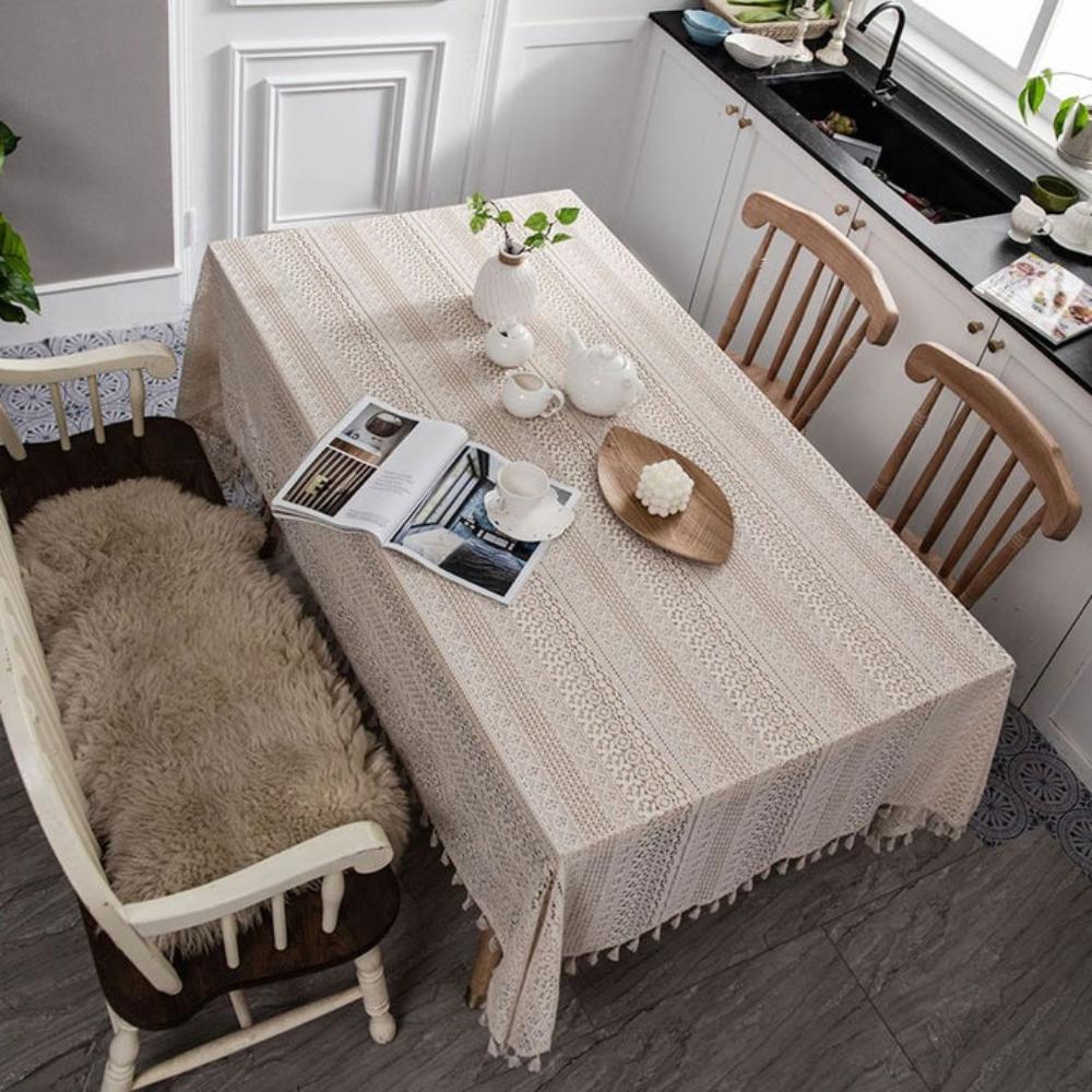 Vintage Spitzen Hohles Häkel-Tischdecke