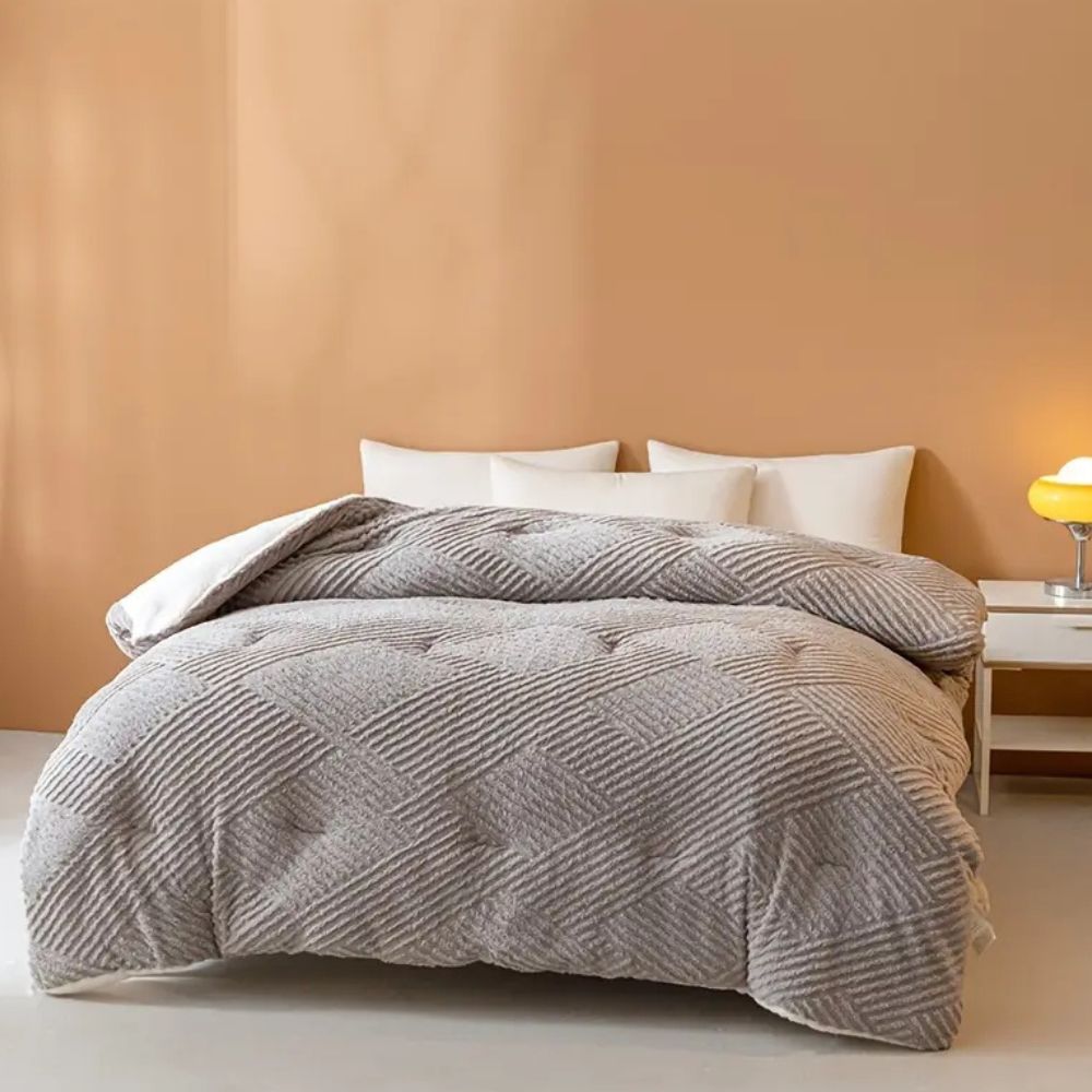 Chevron Luxe Plüschdecke