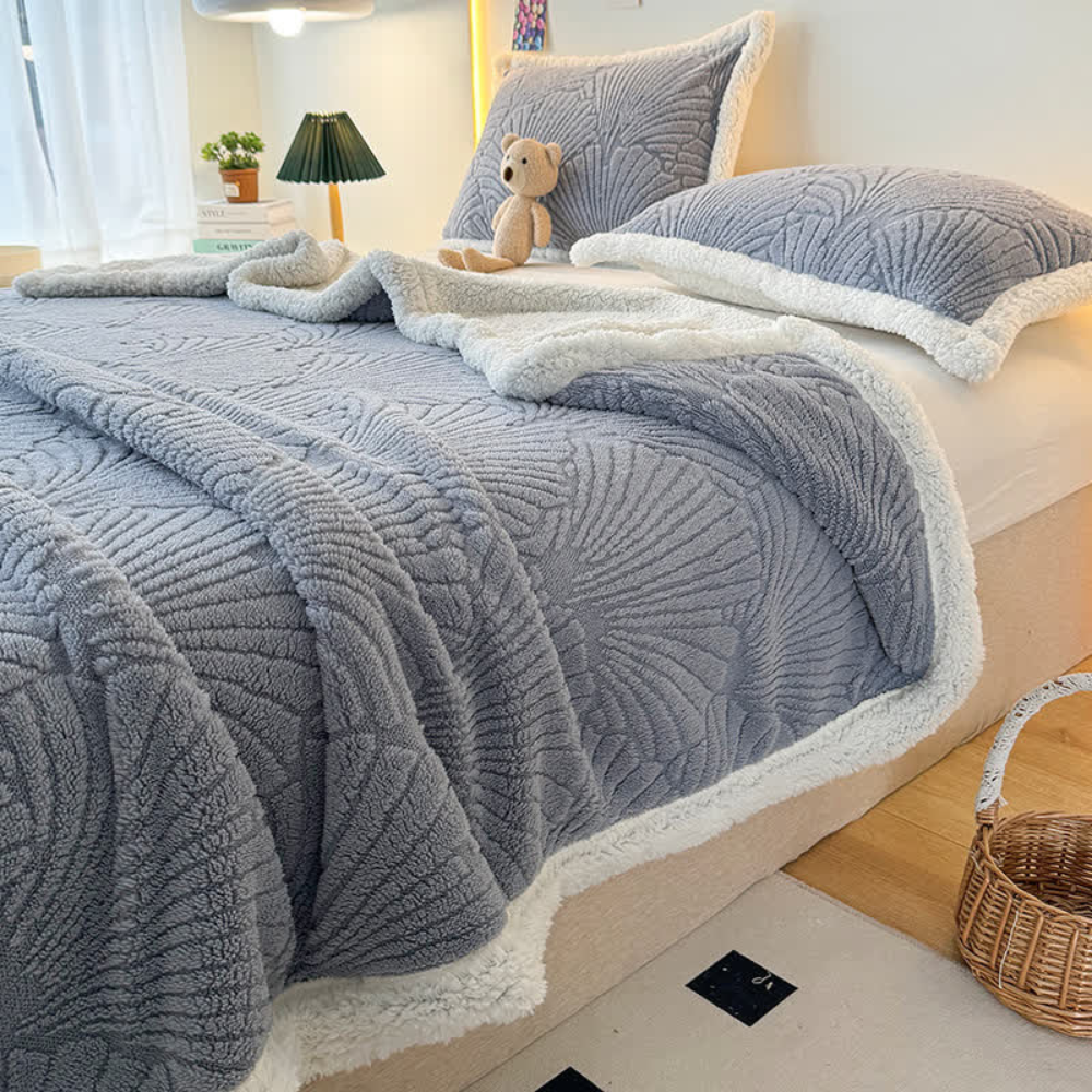 Flauschige Sherpa Shell-Decke