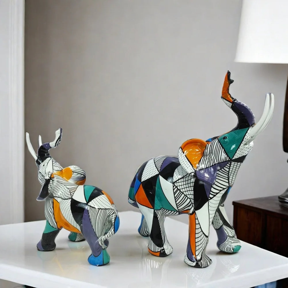 Luxuriöse abstrakte Elefantenfigur