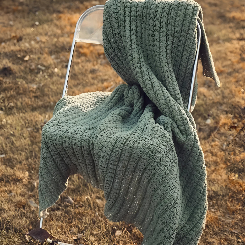 Vintage Chunky Knit Decke