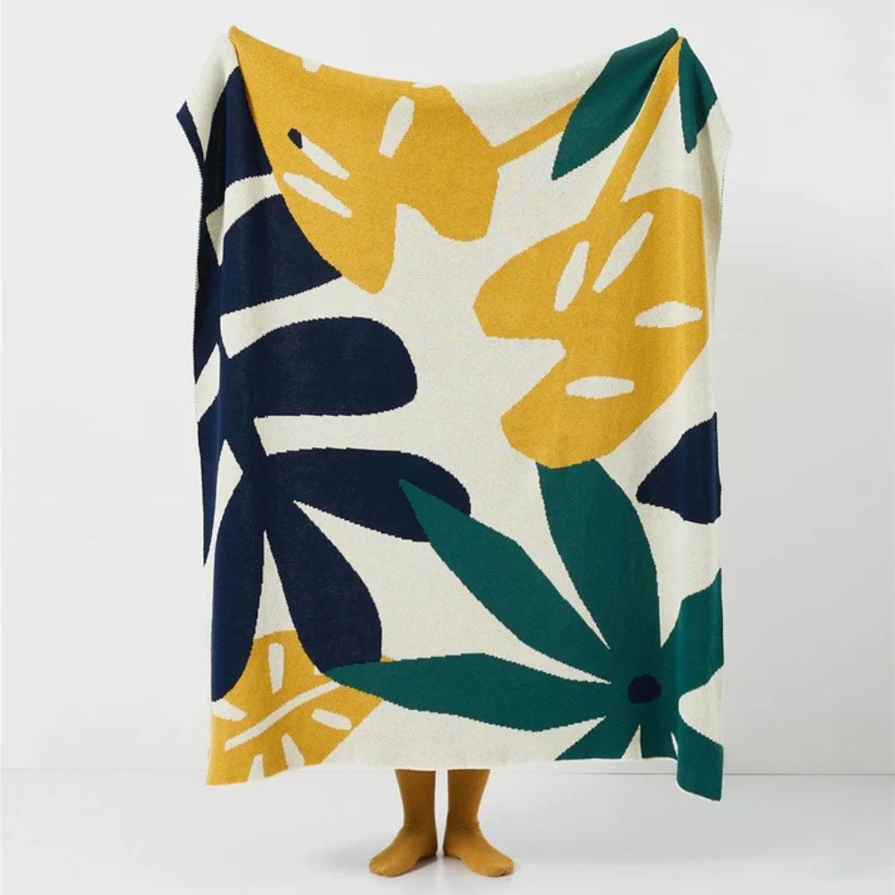 Tropische Brise Strickdecke