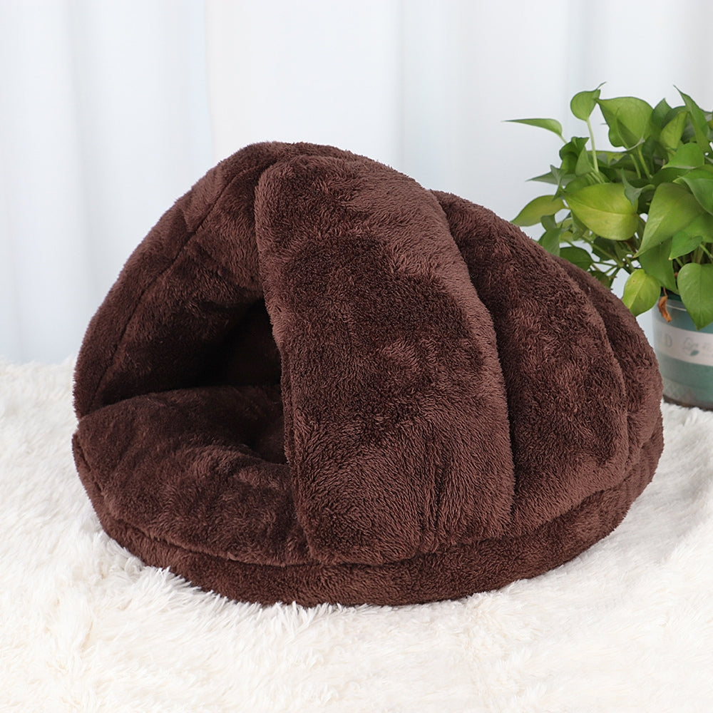 Polar-Fleece Haustier-Höhlenbett