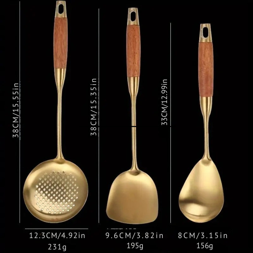 Chef’s Choice Goldene Küchenutensilien | 6-teiliges Set