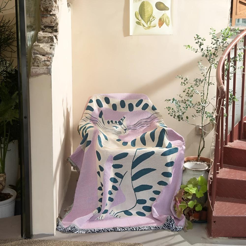 Künstlerisches She Tiger Wurfdecke