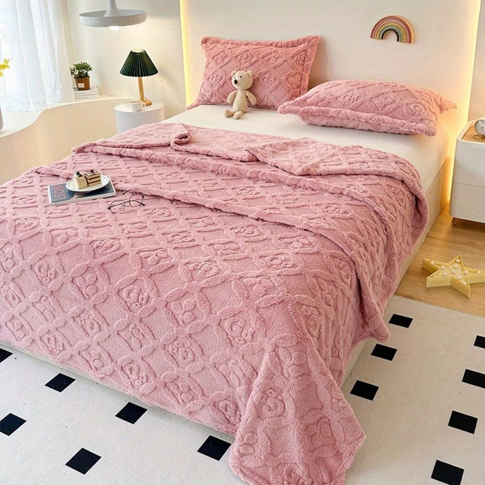 Blattstickerei Fleece Winterdecke