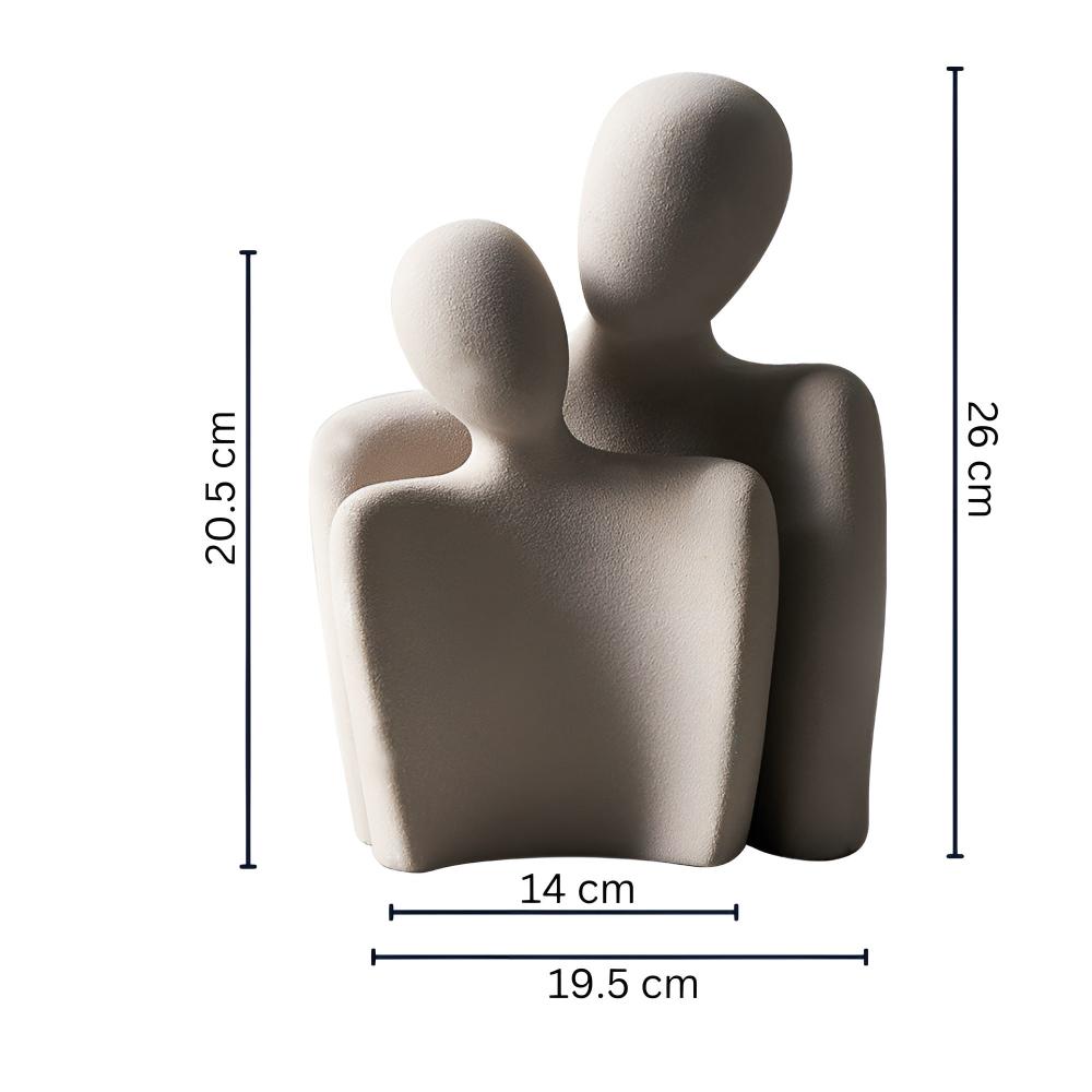 Romantisches Paar Keramikskulptur