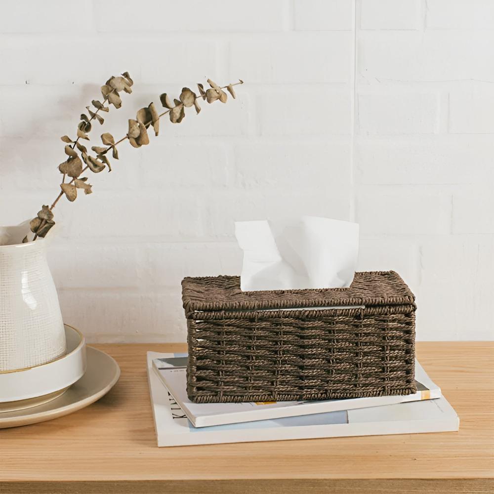 Rustikale Rattan-Gewebe-Box