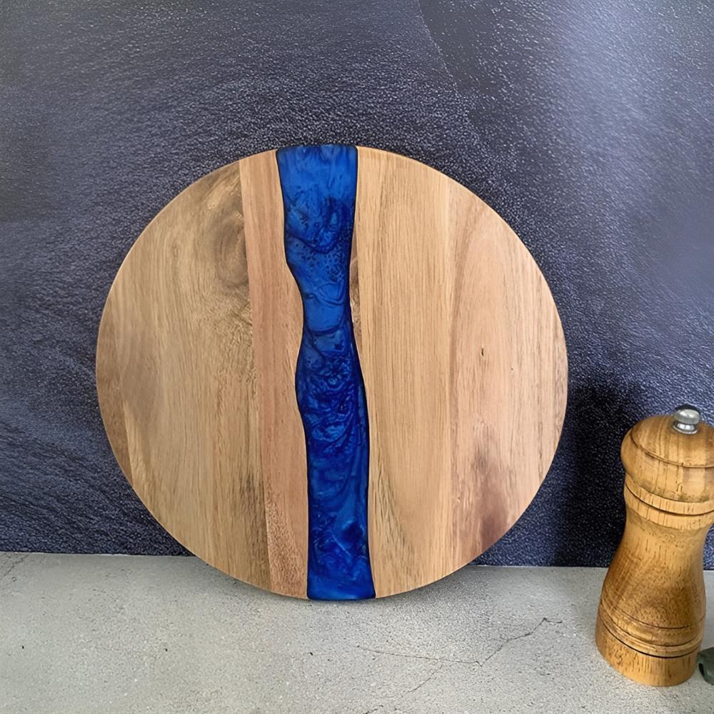 Artisan Epoxy Runde Holzschneidebrett