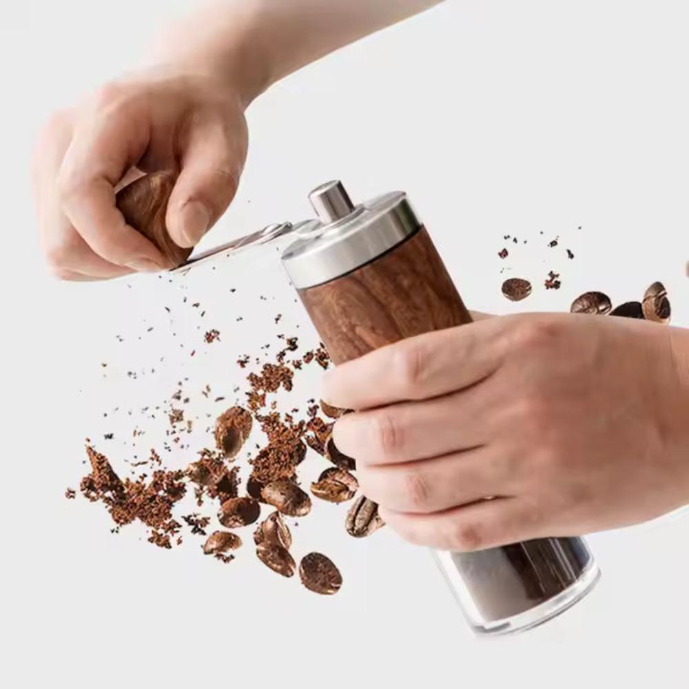 Holzmechanische Kaffeemühle