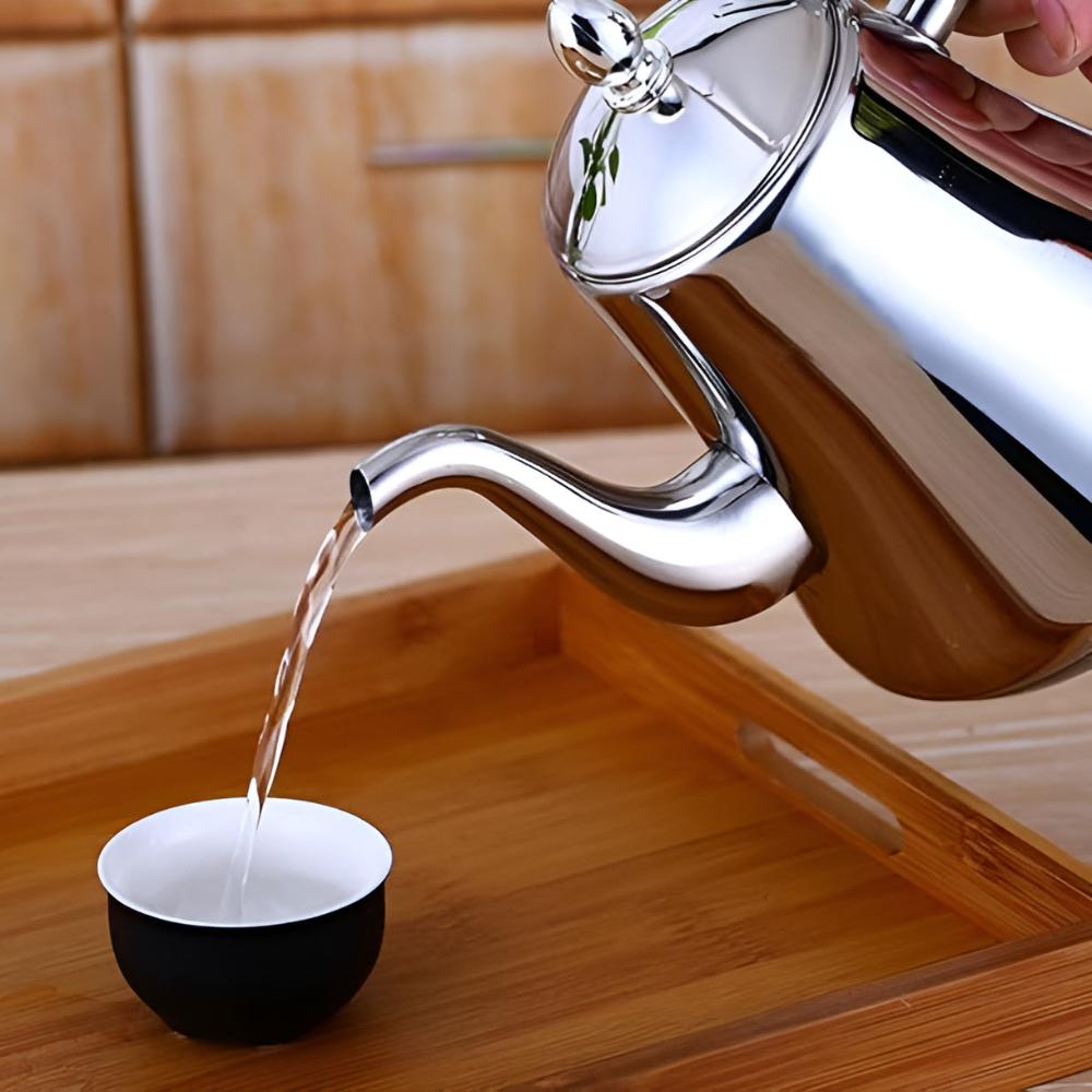 Edelstahl Wasserkocher mit integriertem Filter