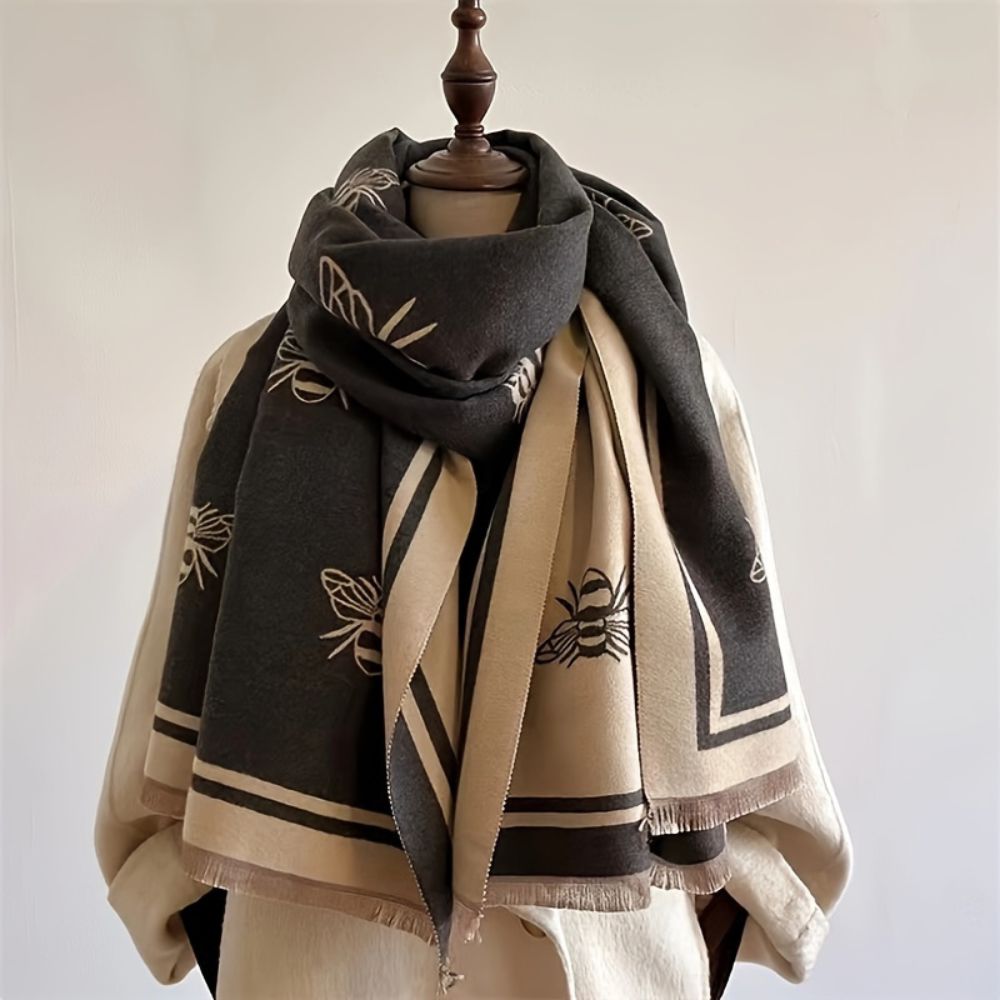 Nuvia Bienenmuster Winter-Schal