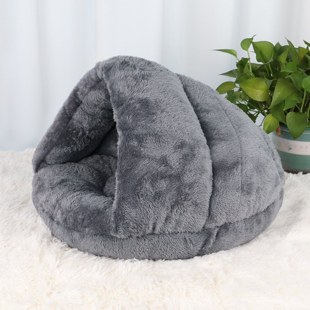 Polar-Fleece Haustier-Höhlenbett