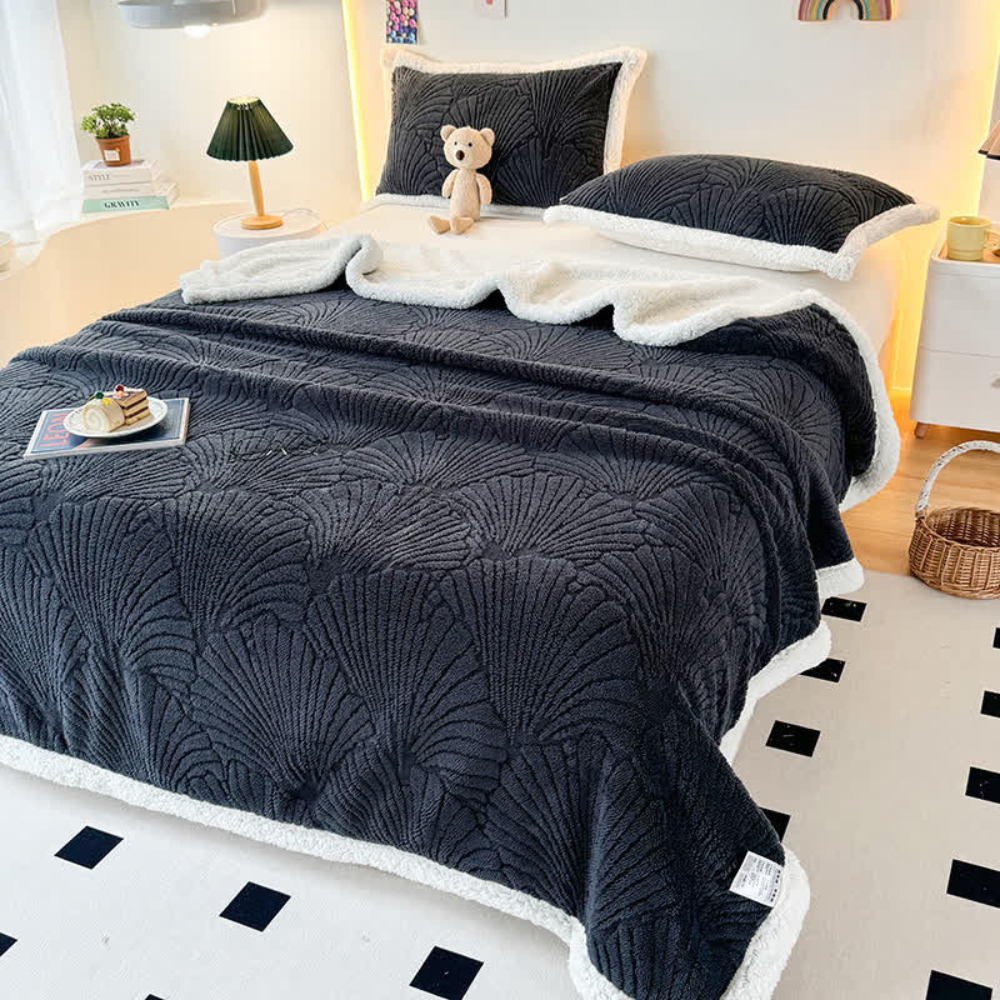 Flauschige Sherpa Shell-Decke