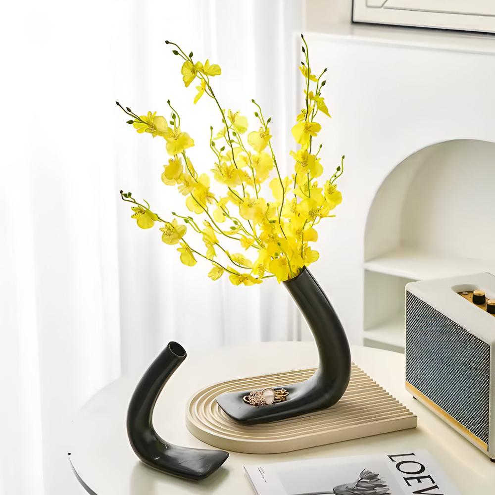Elegantes Bogen Keramikvase Set
