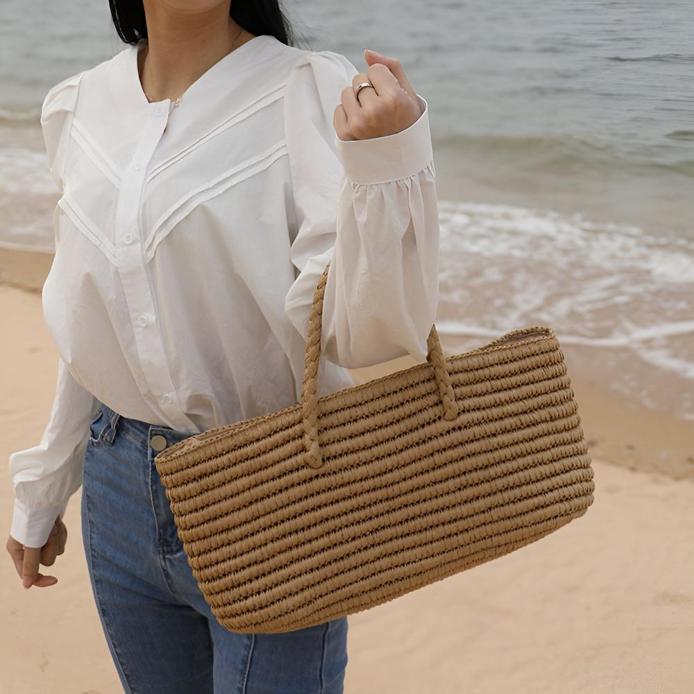 Gewebte Strohtasche