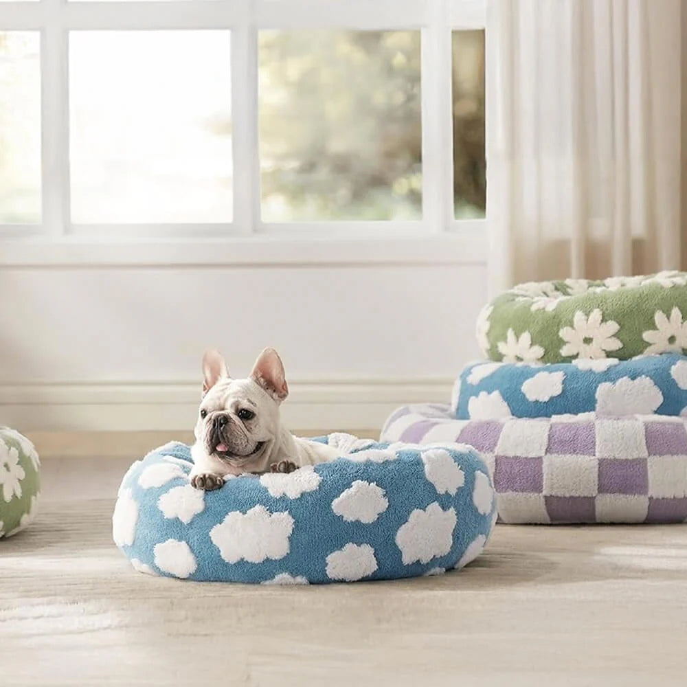 Snuggle Floral Checkerboard Haustierbett