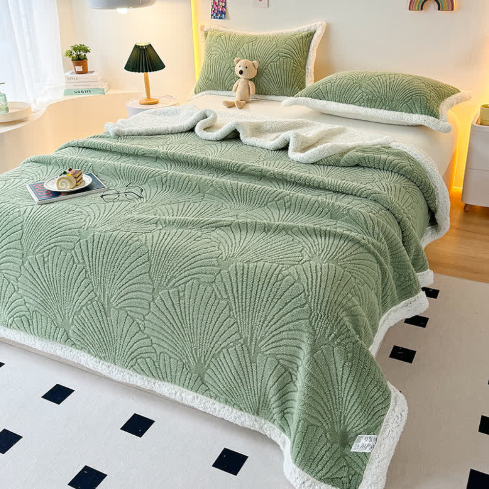 Flauschige Sherpa Shell-Decke