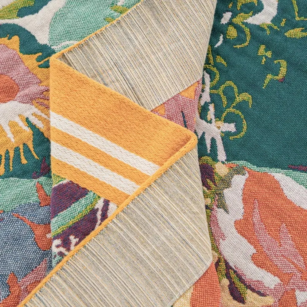 Sienna Floral Bloom Baumwoll-Decke