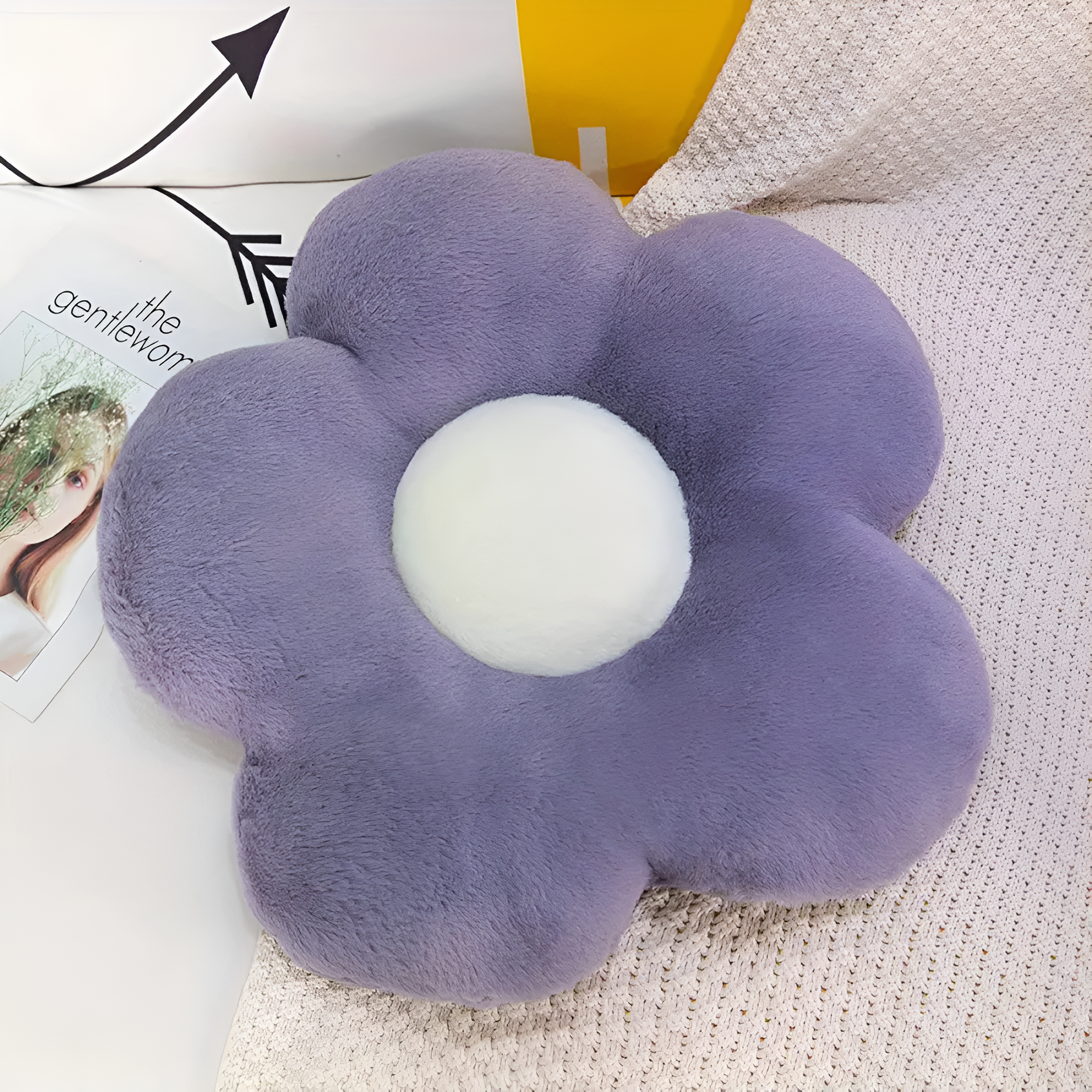 Plüsch Blumen Sitzkissen