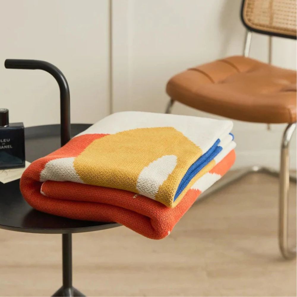 Tropische Brise Strickdecke