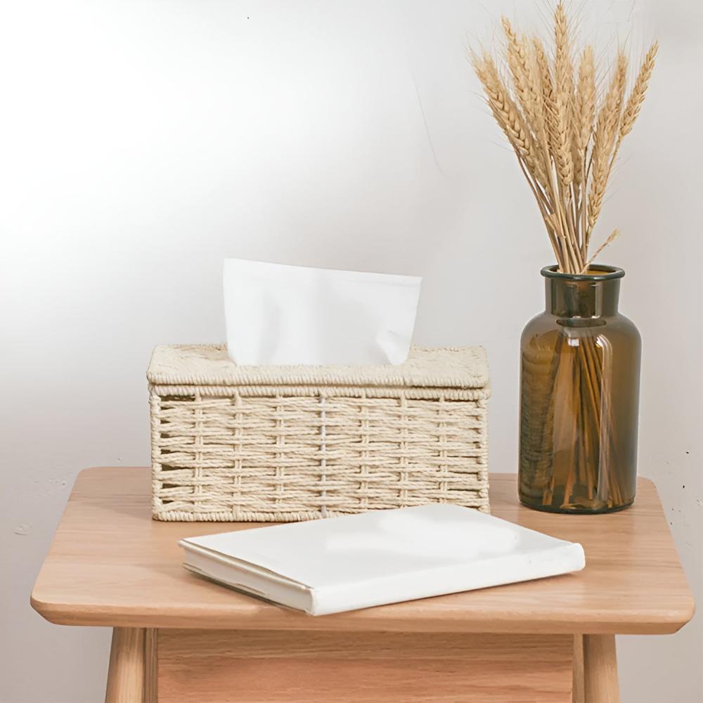 Rustikale Rattan-Gewebe-Box