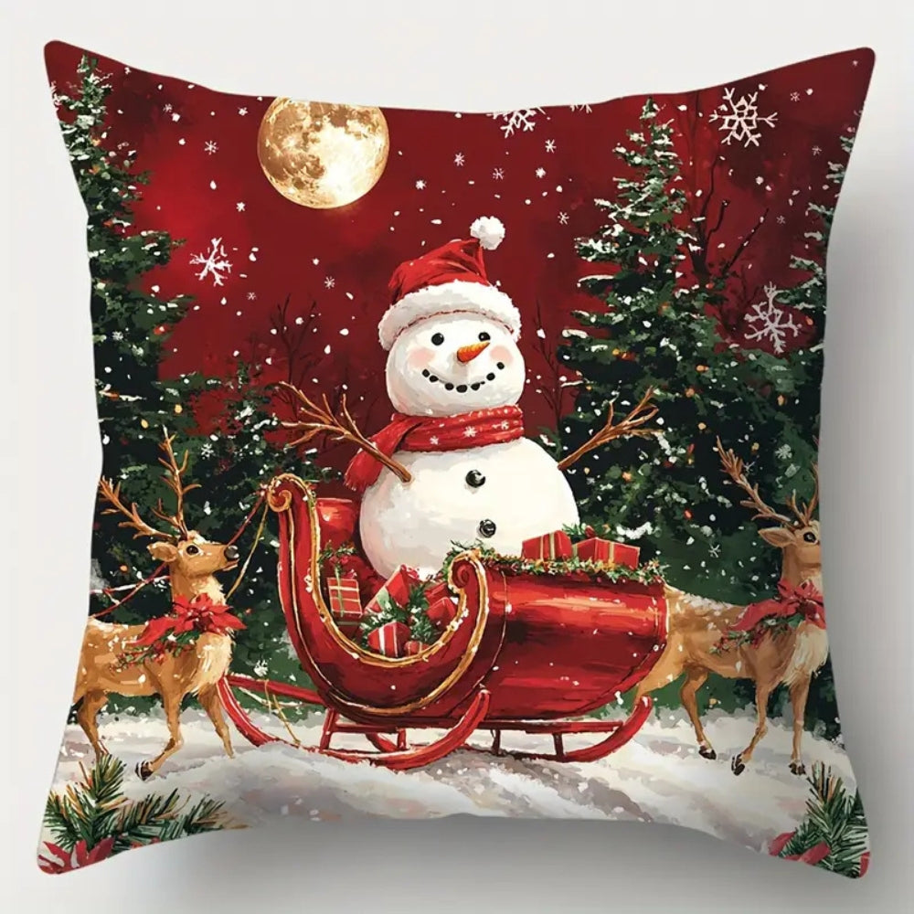 Weihnachtskissenbezug Santa's Schlitten