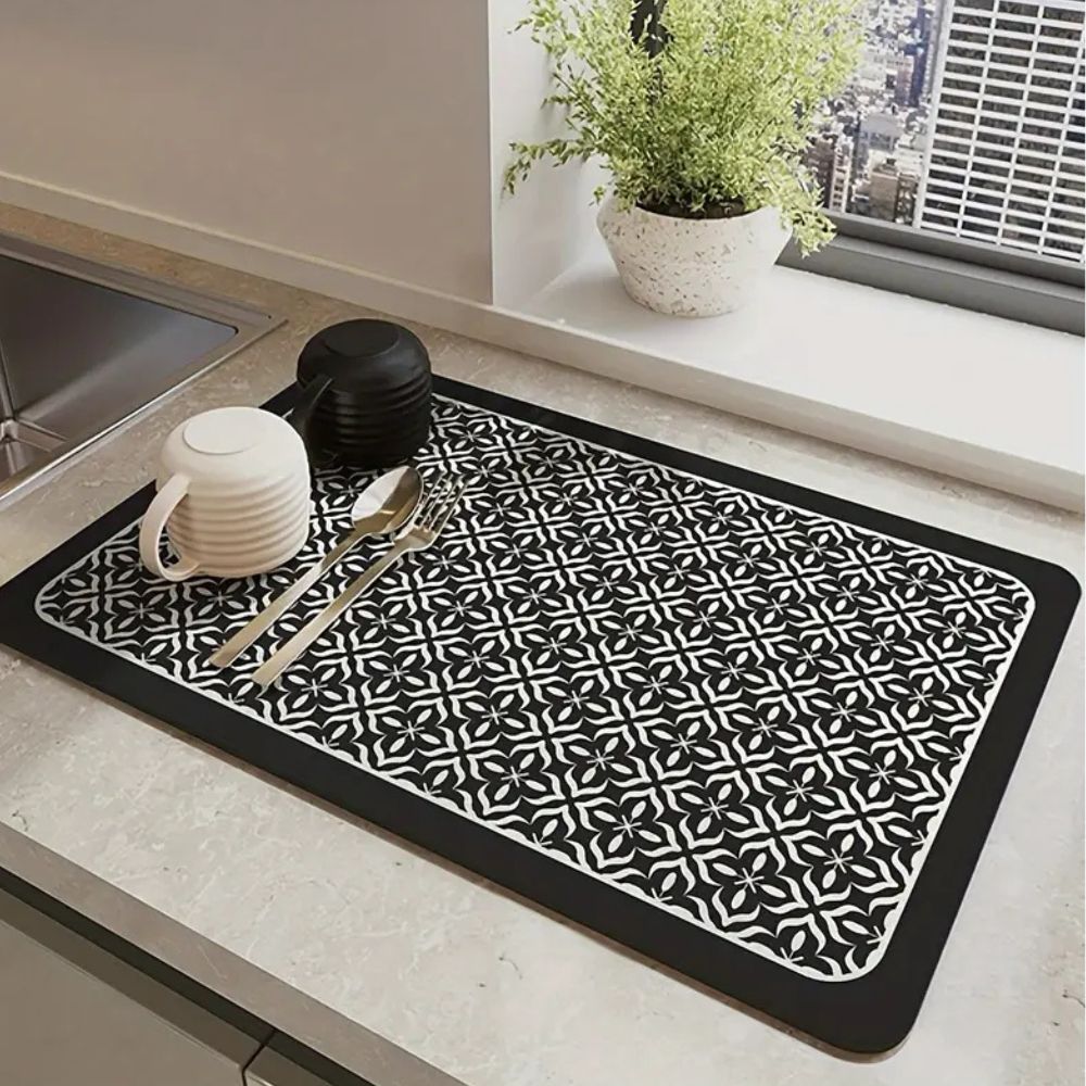Mandala Küchen Geschirr Abtropfmatte