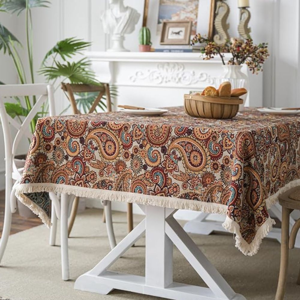Amber Paisley Quast-Tischdecke