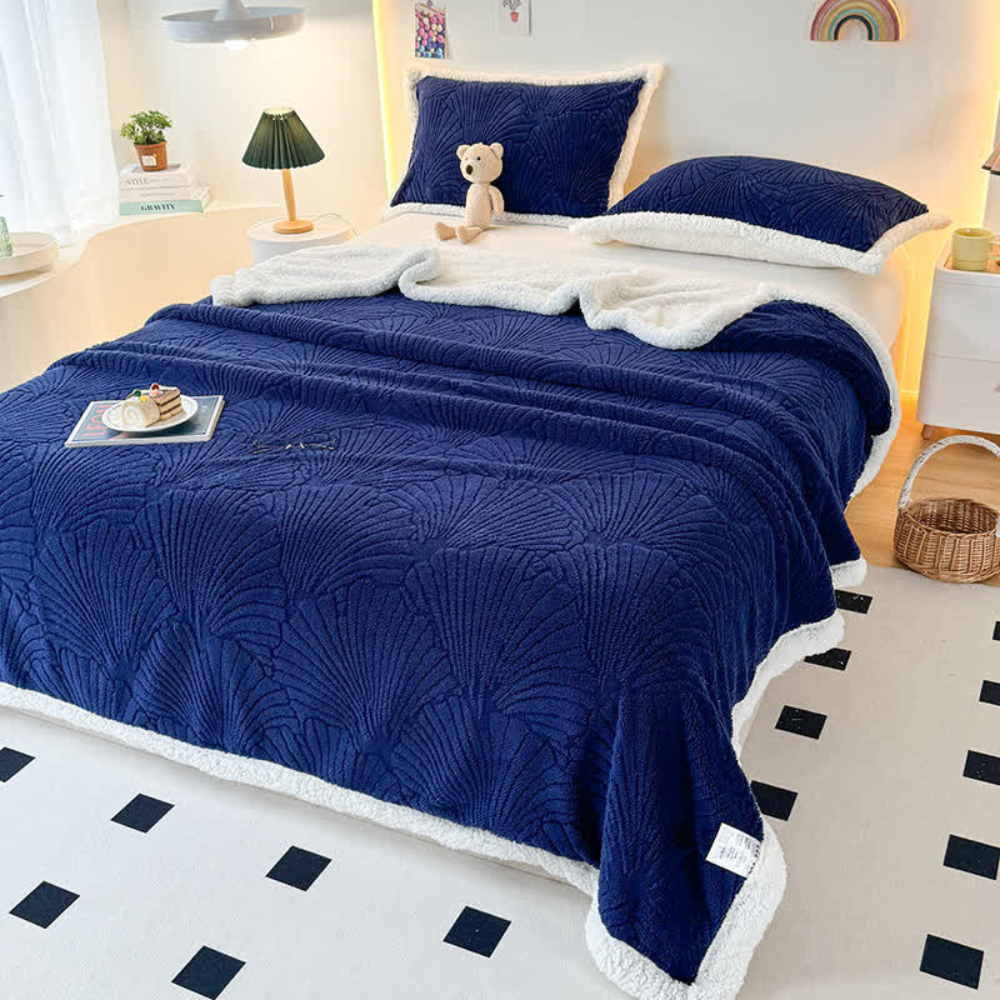 Flauschige Sherpa Shell-Decke