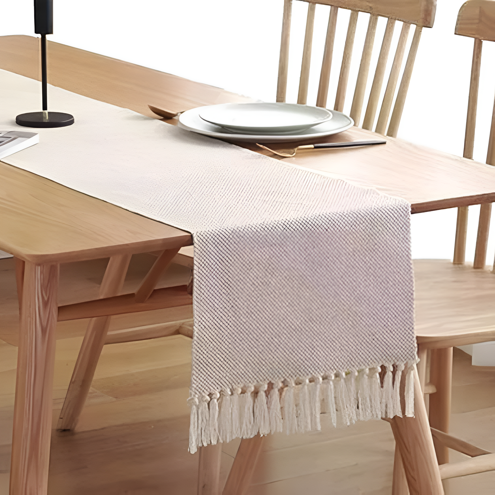Boho Gewebter Tischläufer