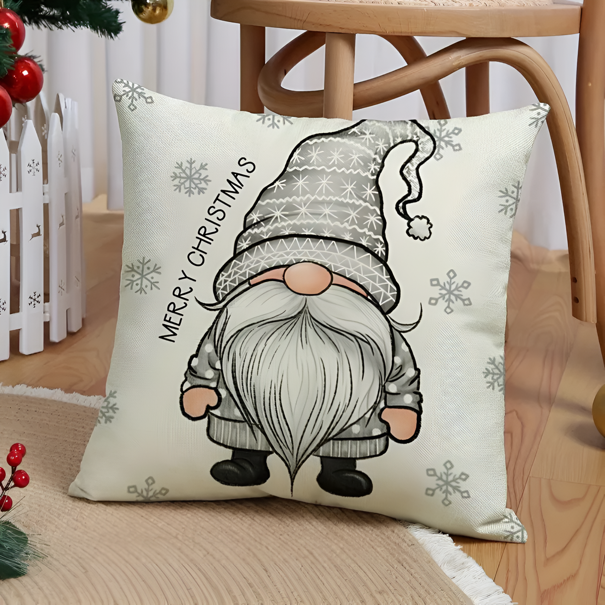 Weihnachtswichtel Kissenbezug | 4er Set