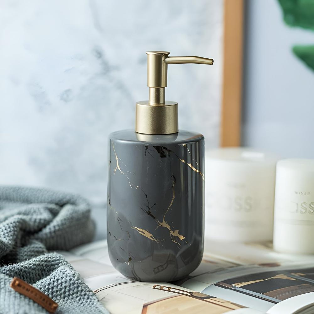 Goldene Marmor Luxus Spender