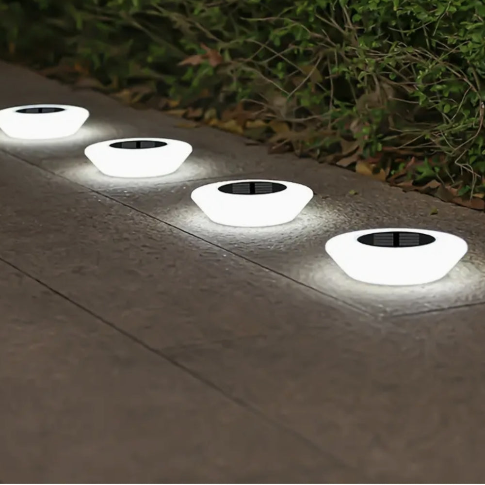 Solar-LED-Außenweglichter | 4er Pack