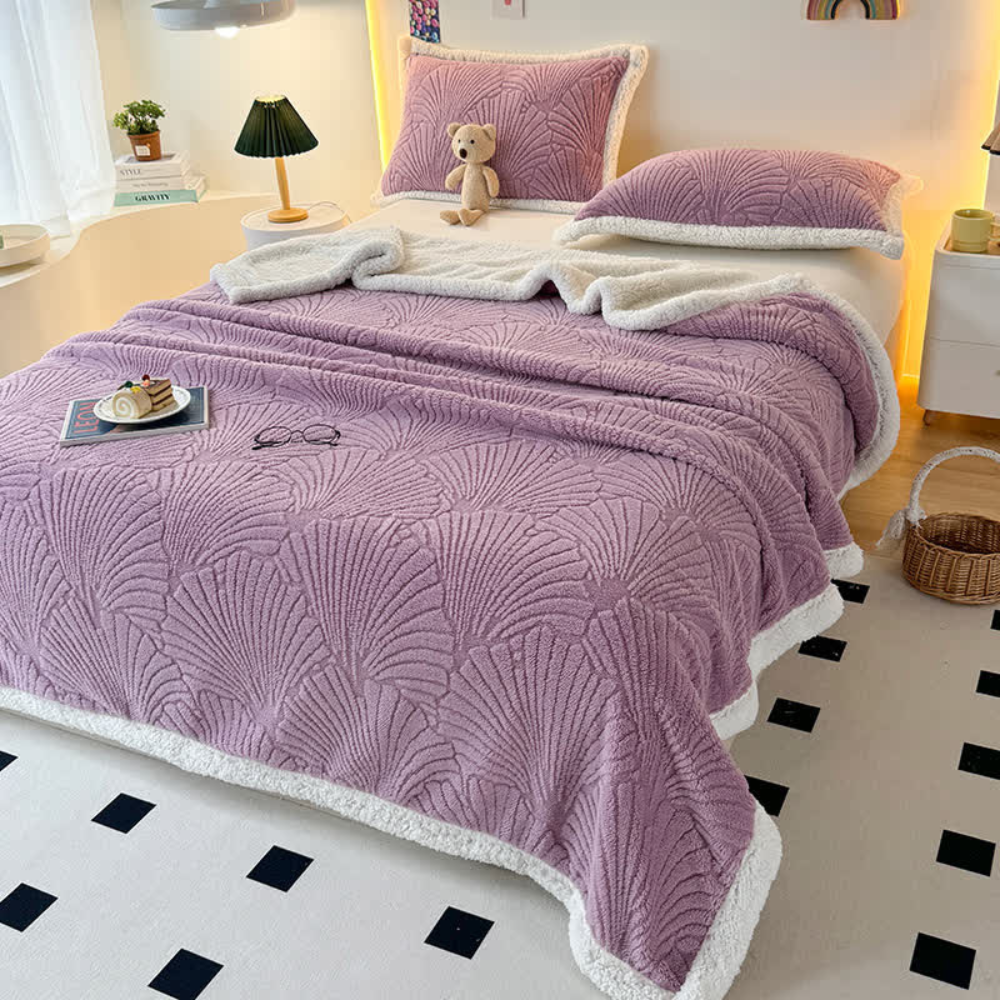 Flauschige Sherpa Shell-Decke