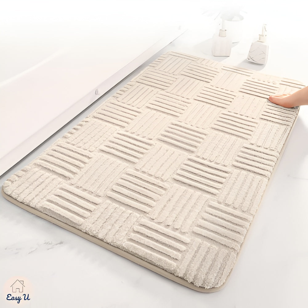 Lebendiger Gitter-Absorbierender Badteppich