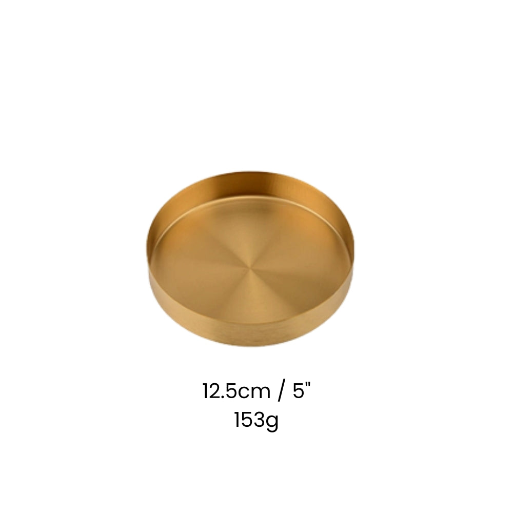 Goldenes Edelstahl Tablett