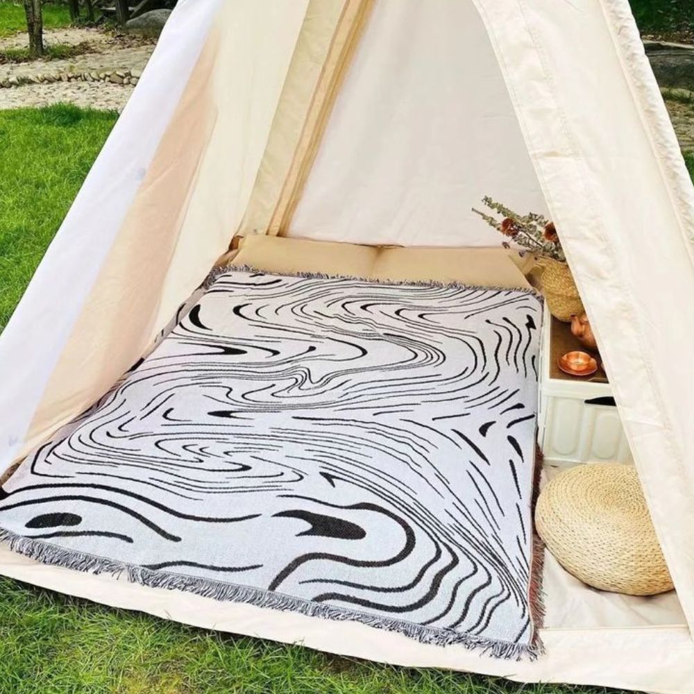 Marmor Gewebte Decke