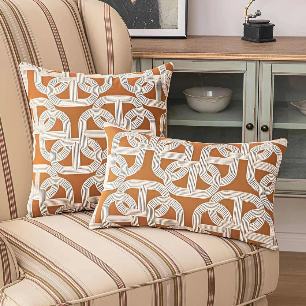 Moderne Interlock-Muster Kissenbezug