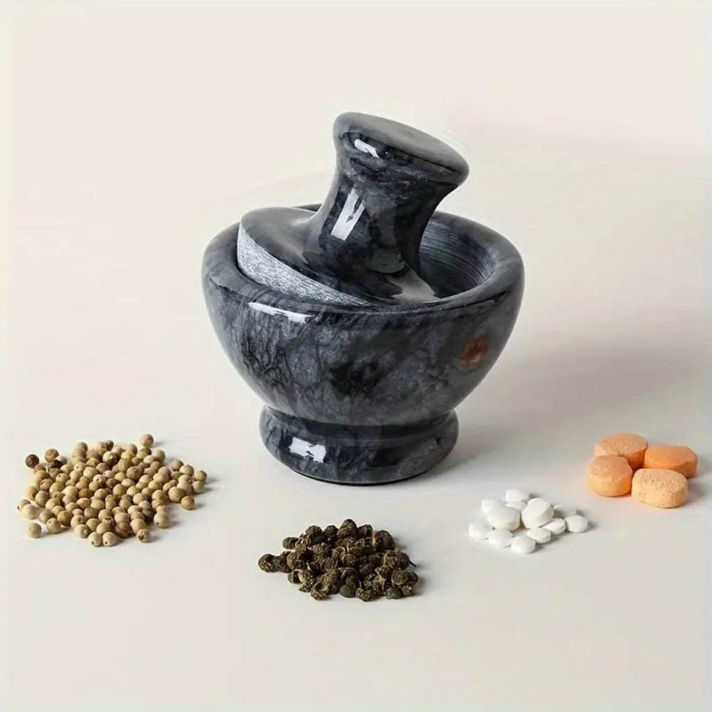 Marmor Mörser & Stößel Gewürzmühle