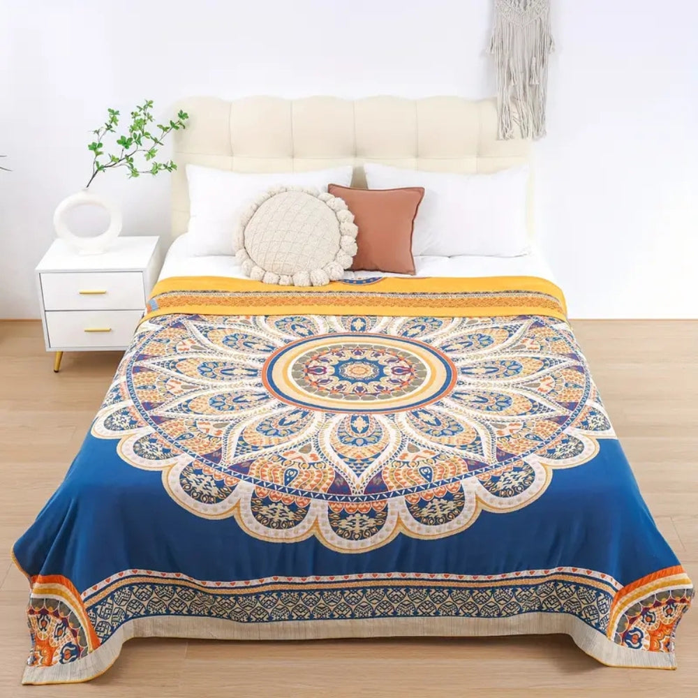 Goldene Lotus Komfort Wende-Decke