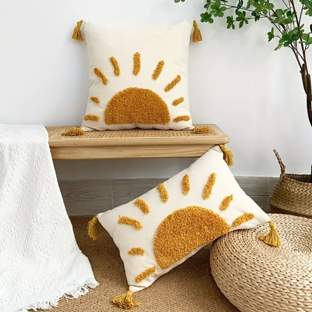 Sonnenaufgang Glück Boho Kissenbezug