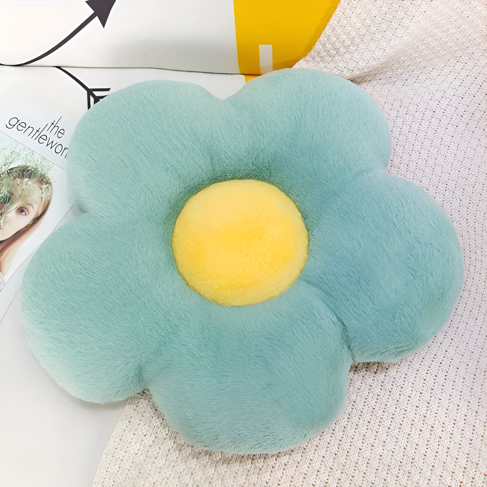 Plüsch Blumen Sitzkissen