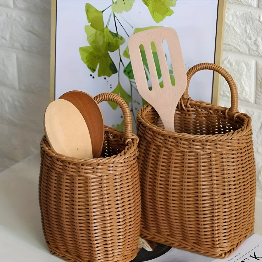 Weiden-Rattan Woven Aufbewahrungskorb