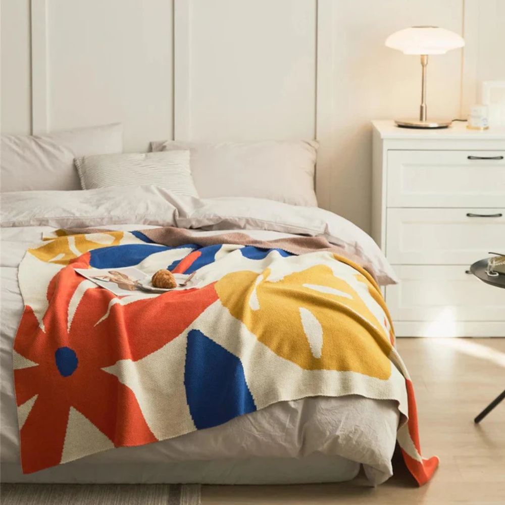 Tropische Brise Strickdecke