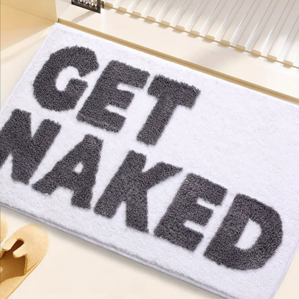 "Lass Dich Nackt" Lustige Badezimmermatte